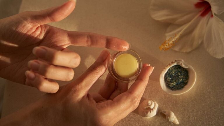 Bálsamo fijador natural para la purpurina biodegradable de marguli